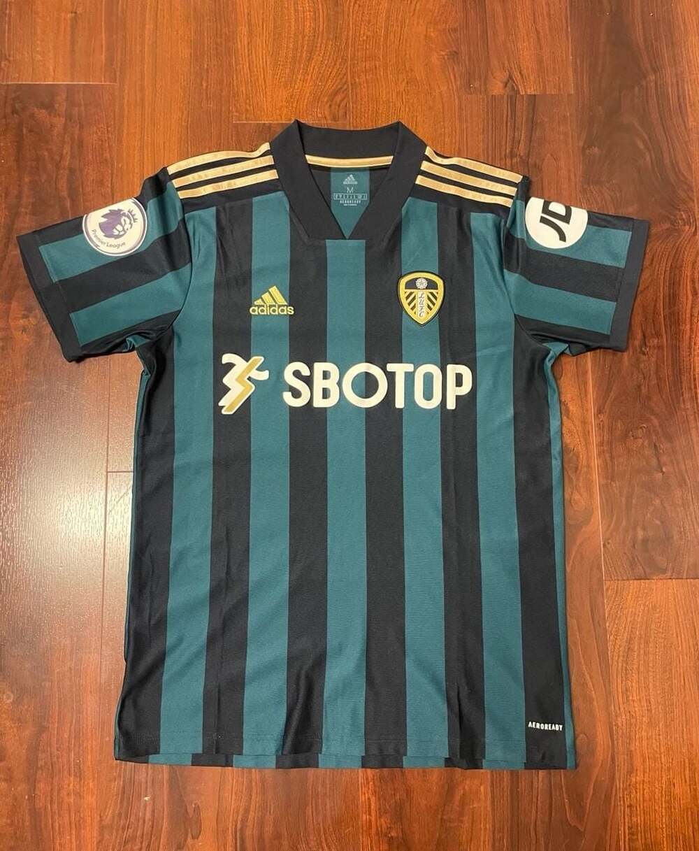 adidas Leeds United FC 2020-21 Away Soccer Jersey Size M
